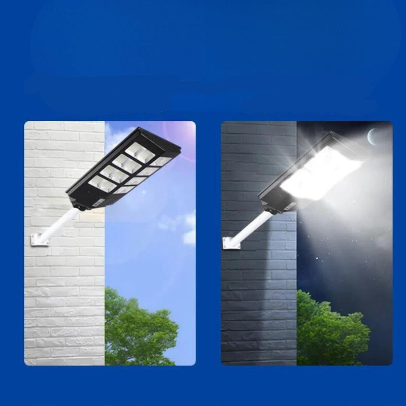 Luminária Externa LED Solar para Chácaras, Quintal, Comércio e Ruas - Parede ou Poste