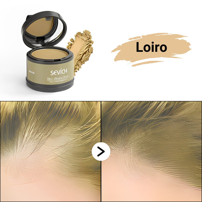 Pó Maquiagem para Cabelo a prova D'água - SEVÍCH